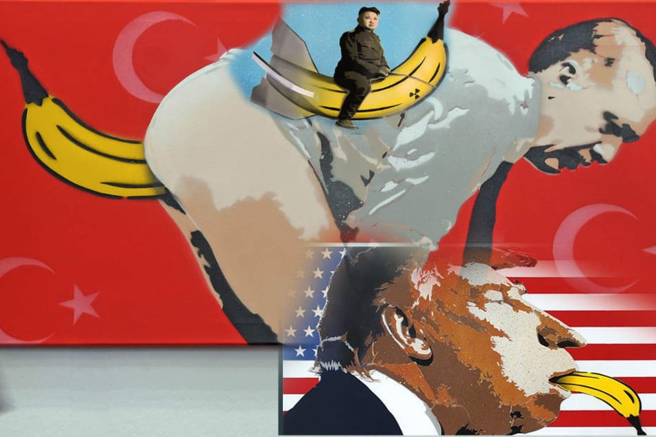 Einige Leute fanden die Erdogan-Karikatur wenig witzig. Dabei hat der Künstler noch weitere Machthaber auf die Banane genommen.
