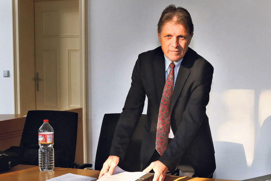 Ex-MZ-Chef Martin Wimmer (58) am
Landgericht Chemnitz.