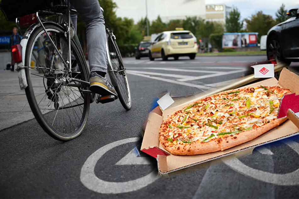Der Radfahrer schlug zunächst auf das Auto des Lieferanten ein, dann auf den Pizzaboten selber. (Symbolbild)
