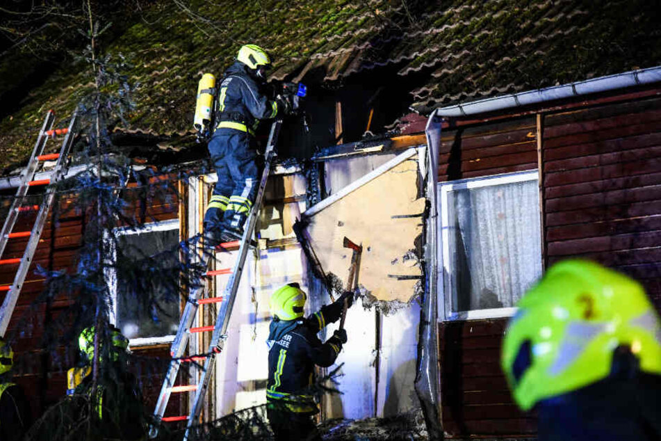 Durch den schnellen Löscheinsatz konnte hier ein Ausbrennen des Bungalows verhindert werden.