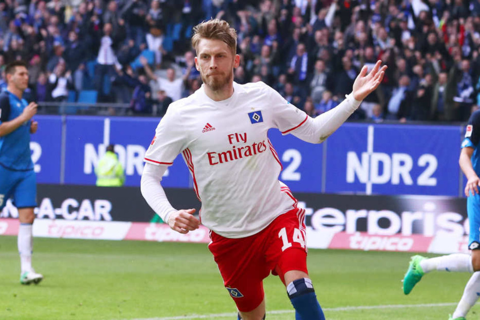Wird Aaron Hunt auch in Zukunft für den HSV jubeln?