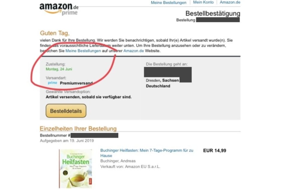 Normalerweise schnell geliefert. Ein Buch. Dieses wurde am 19.6. bestellt. Angekündigte Lieferung fünf Tage später: am 24. Juni.