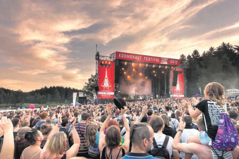 Das Kosmonaut Festival am Stausee Rabenstein lockt auch in diesem Jahr wieder viele Besucher nach Chemnitz.