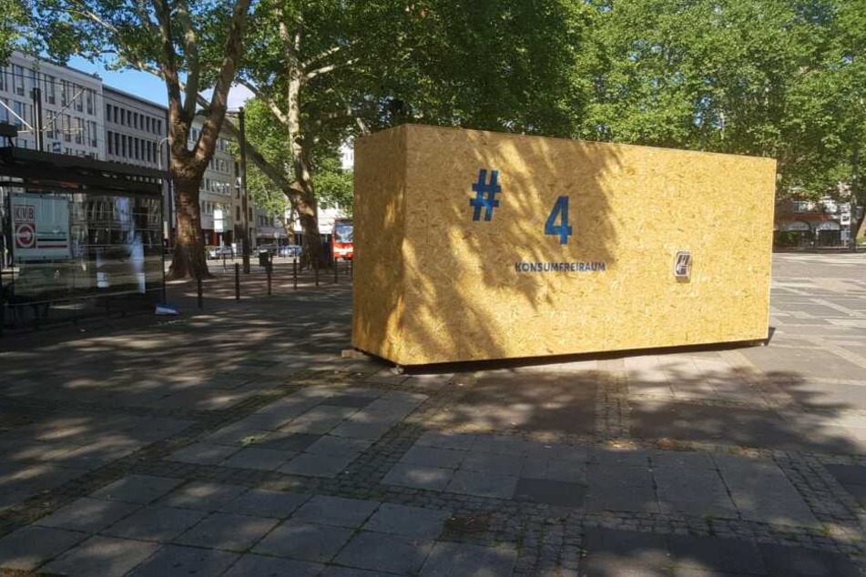 Der "Konsumfreiraum" am Kölner Neumarkt.