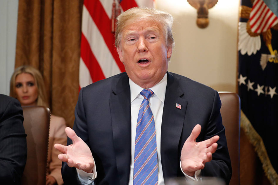Donald Trump, Präsident der USA, während einer Kabinettsitzung im Weißen Haus am 18. Juli 2018.