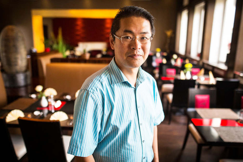 Guoyu Luan kassiert bei seinen Gästen eine Gebühr, wenn sie ihren Teller nicht leer essen.