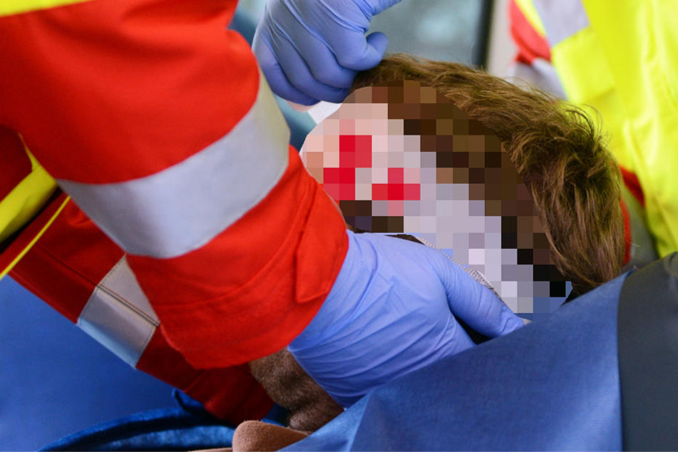 Der junge Mann wurde mit mehreren Schnittwunden im Gesicht in ein Krankenhaus gebracht (Symbolbild).