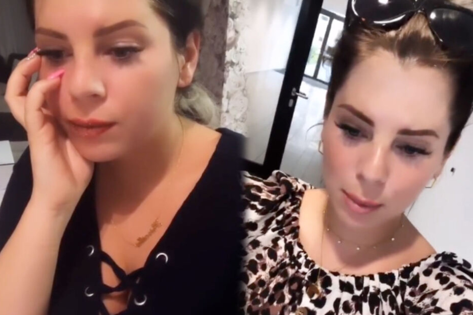 Jenny Frankhauser nach der ersten Lipödem-Diagnose (links im Bild) und nach dem Arzt-Besuch, bei dem klar wurde, dass sie die Fettverteilungsstörung auch in den Armen hat. (Fotomontage)