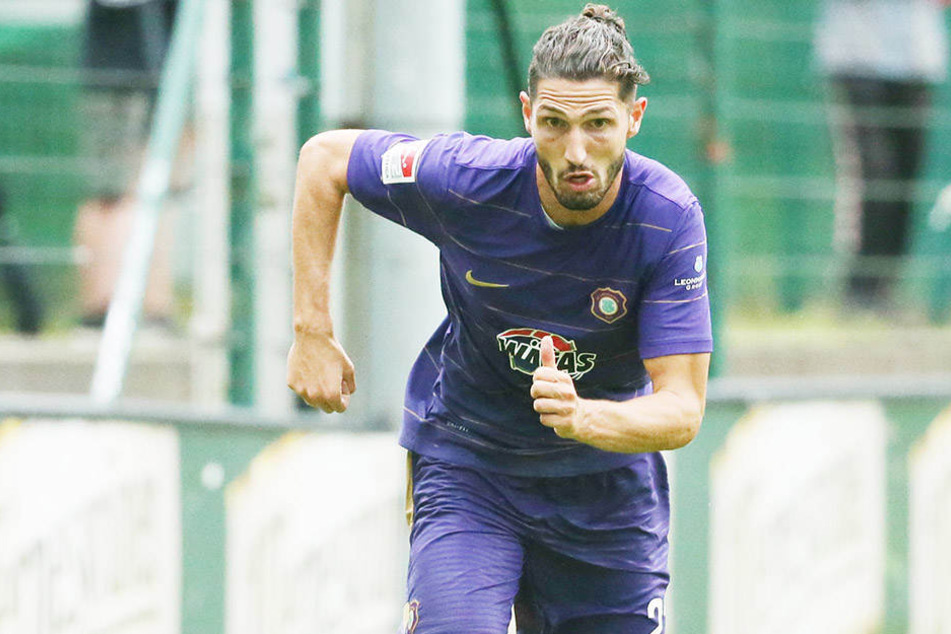 Fabio Kaufmann im Trikot des FC Erzgebirge. Gibt es solch ein Foto künftig noch zu sehen?