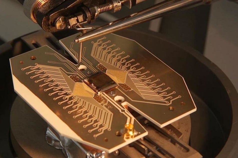 Der Prototyp des Kerns des "Quanten-Computers". In zwei Jahren soll der erste Entwurf bereits laufen.