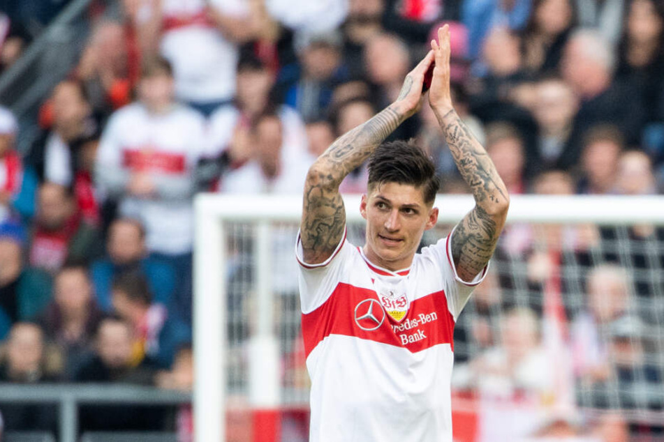 Ließ sich ausgiebig feiern: VfB-Torschütze Steven Zuber.