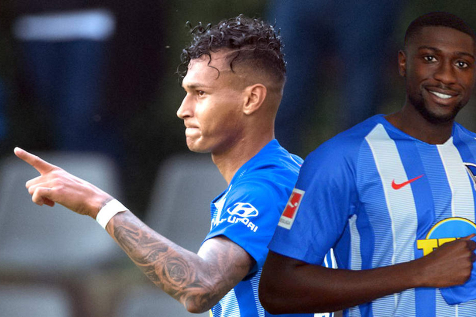 Davie Selke (23) fehlt gegen Schalke 04 auf jeden Fall – womöglich auch Derrick Luckassen (23). (Bildmontage)