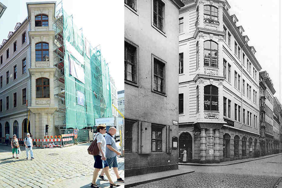 Von 1940 bis 1945 diente das Triersche Haus als„Judenhaus“. Mitte November soll das Haus fertig sein. Gebaut wird seit August 2014.