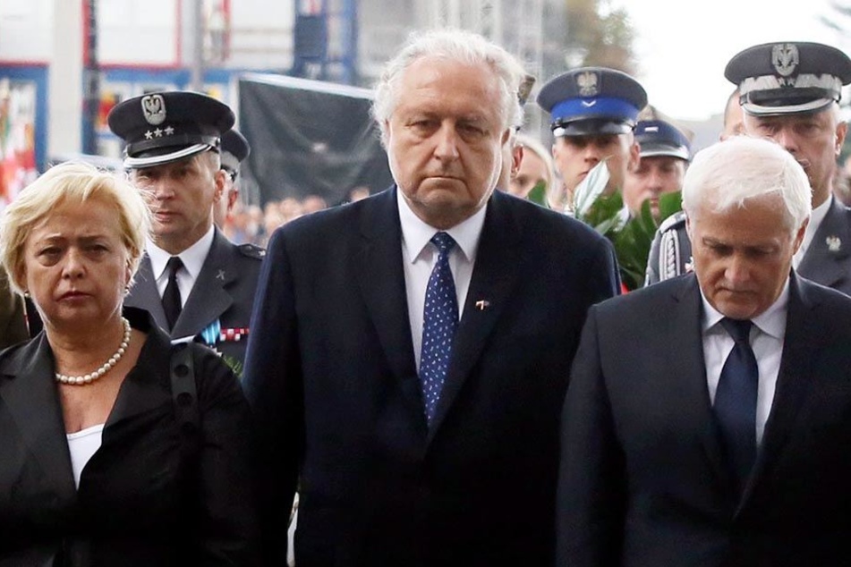 Der zurückgetretene Dariusz Zawistowski (re.),Andrzej Rzeplinski (Mi.), Präsident des Verfassungsgerichts, und Malgorzata Gersdorf (li.), Präsidentin des Obersten Gerichtshofs.