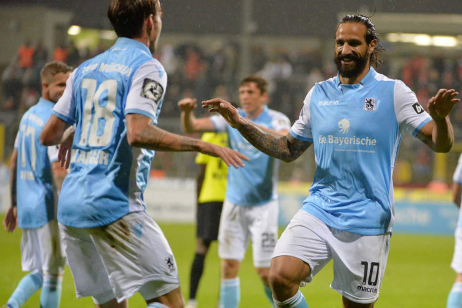Adriano Grimaldi (r.) will den TSV 1860 München zeitnah verlassen. (Archivbild)