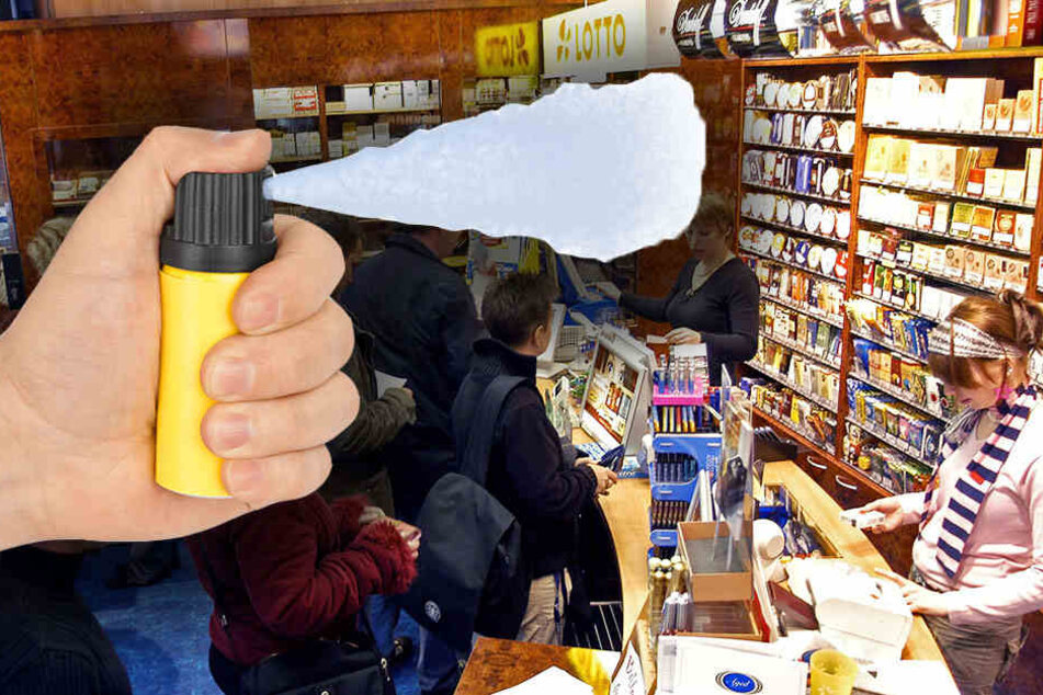 Mit Reizgas ging der Täter sofort auf die Angestellte los. (Symbolbild)