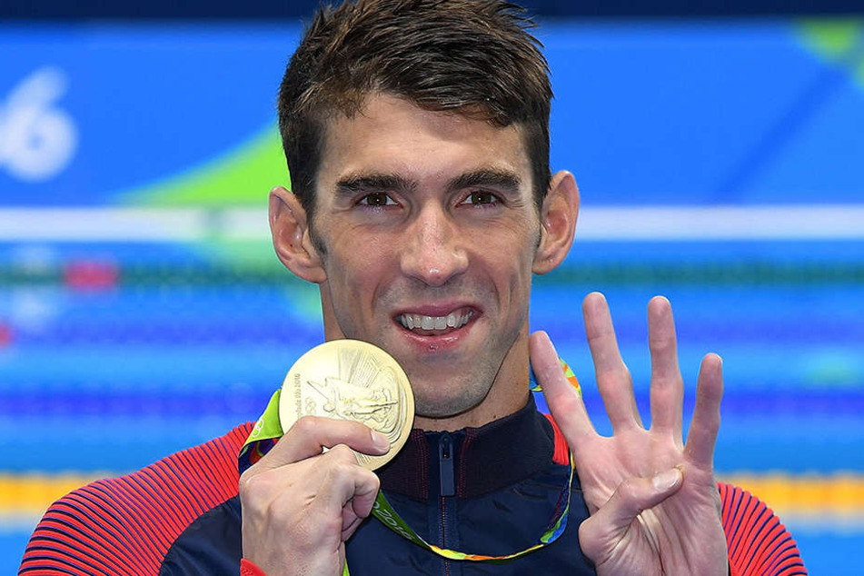 Vier Mal in Folge war Phelps in einer Einzeldisziplin erfolgreich.
