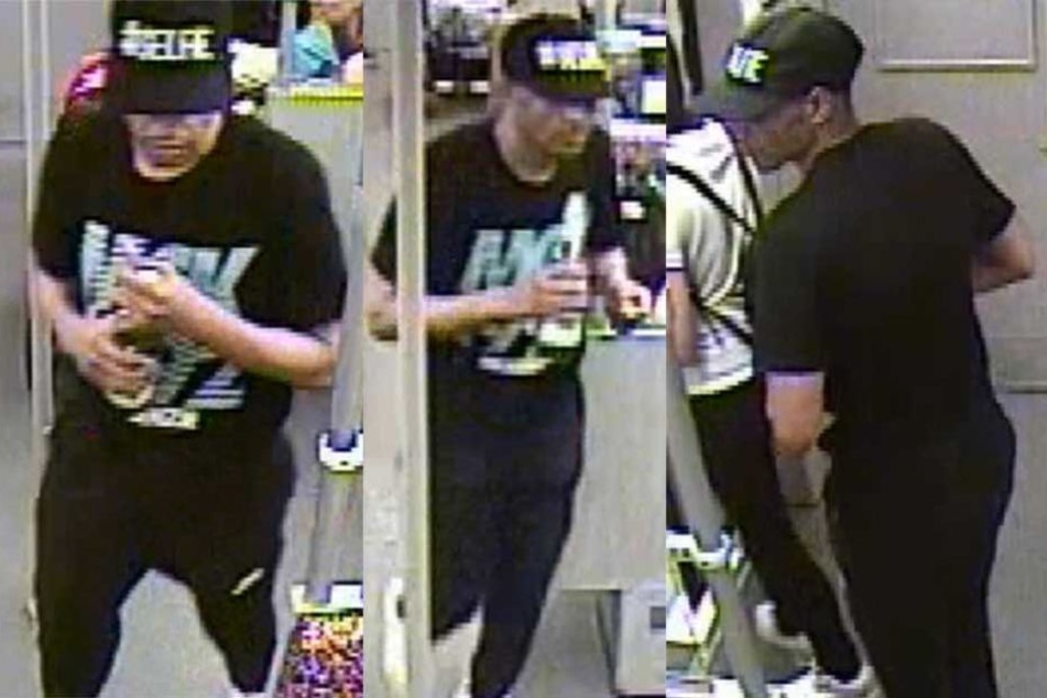 Die Polizei sucht mit Bilder aus der U-Bahn-Überwachungskamera diesen Mann.