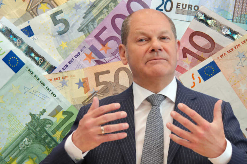Finanzminister Olaf Scholz (60, SPD) plädiert für 12 Euro Mindestlohn. (Bildmontage)