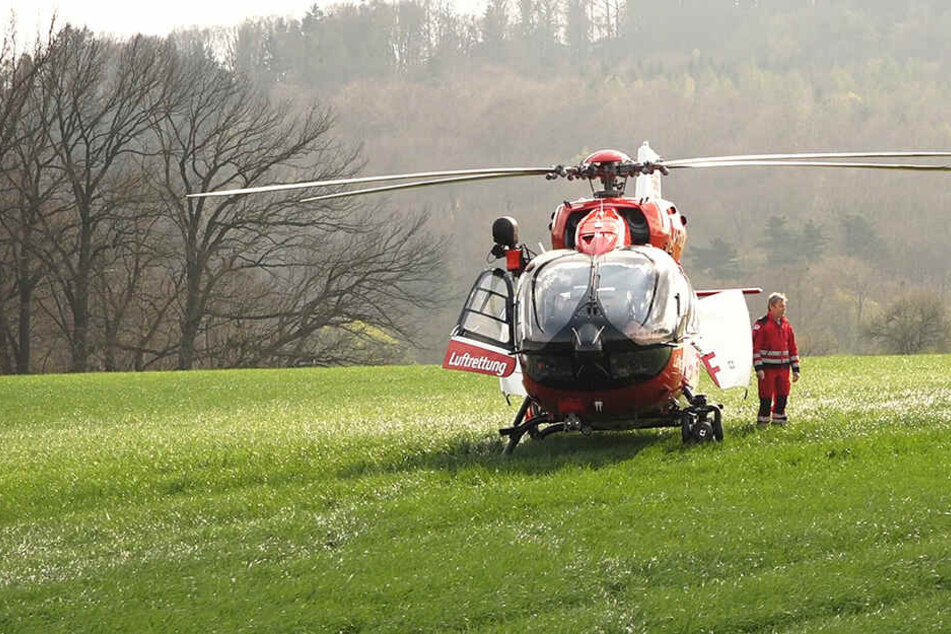 Ein Helikopter-Einsatz war notwendig.