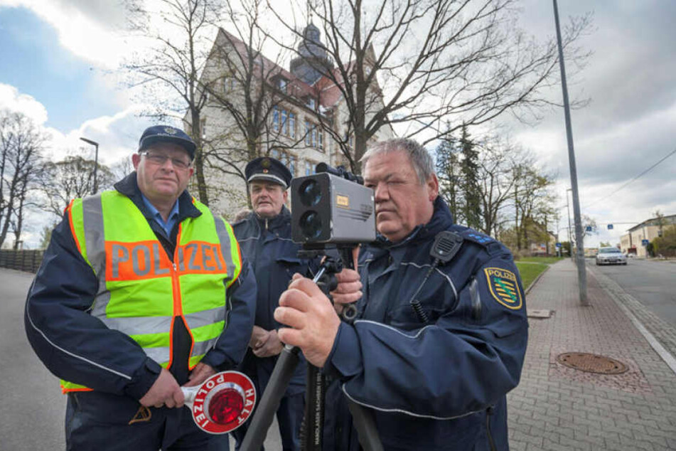 Spitzenreiter: Rund um Chemnitz wurden die meisten Raser mit der Laserpistole erwischt.