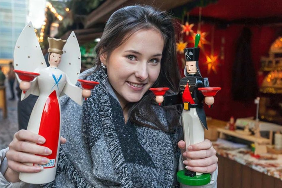 TAG24-Reporterin Isabel Sophie Möller (19) mit traditionellen Engel und Bergmann (103 Euro).