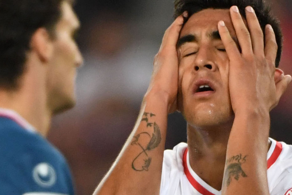 Die Bundesliga-Torflaute treibt González (20) zur Verzweiflung.