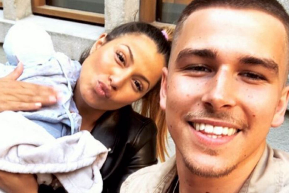 Sie strahlen vor Glück: Jenefer Riili (27) und Matthias Höhn (22) mit Baby Milan.