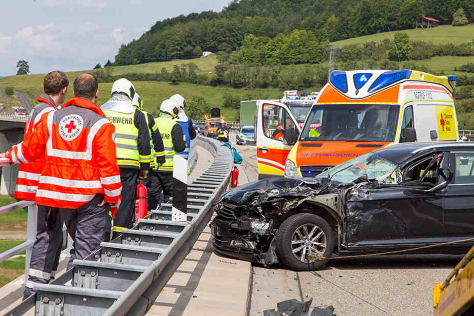 Der Passat war nach dem Unfall Schrott.