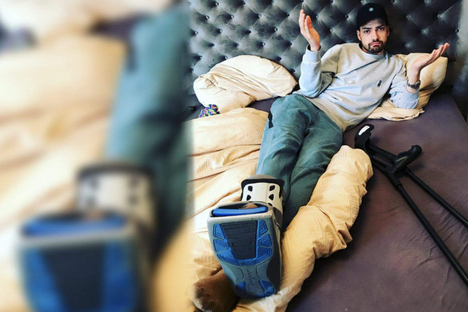 Schock für die Fans Jimi Blue Ochsenknecht hat sich den Fuß gebrochen