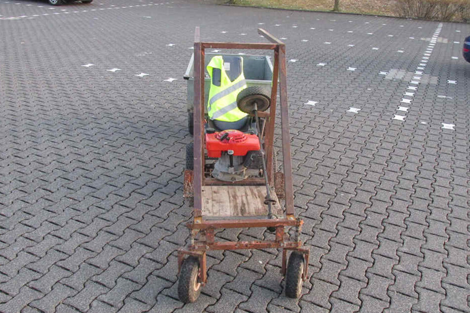 Mit diesem Fahrzeug haben zwei Jugendliche die Stadt Kierspe unsicher gemacht.