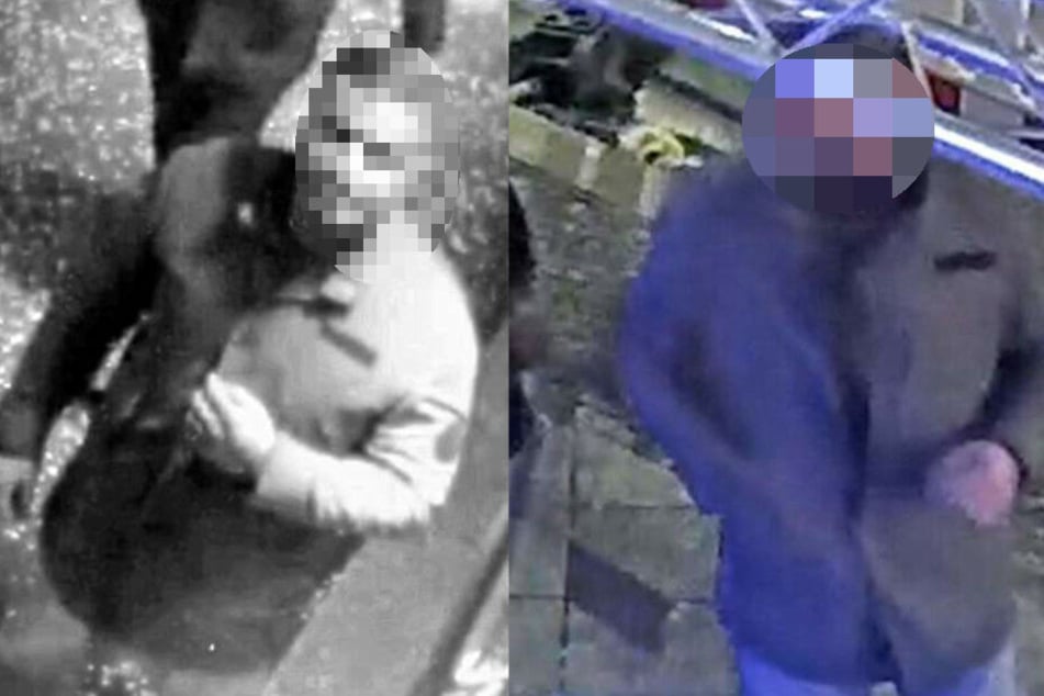 Die Polizei suchte nach zwei Männern. (Täter 1)