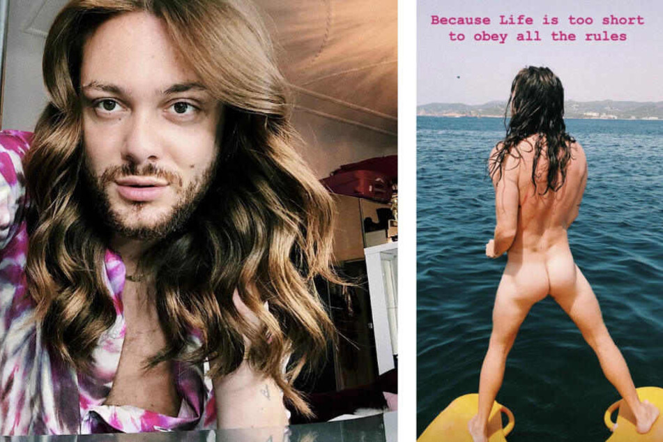 Blogger Riccardo Simonetti (25) provoziert gerne und zeigt sich statt topgestylt, splitterfasernackt.