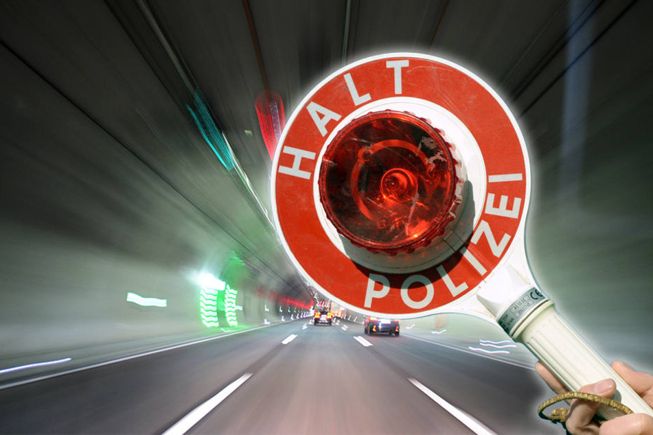 Der Mann raste durch den Jagdbergtunnel.