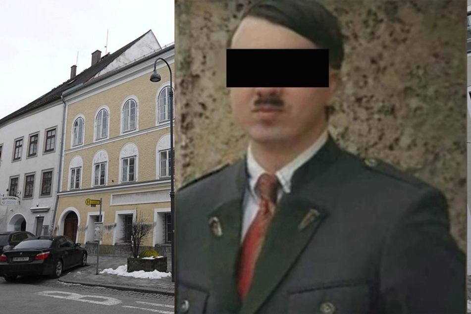 So sieht der Dopppelgänger des "Führers" aus, der sich in Hitlers Geburtsstadt mit Touristen fotografieren lässt.
