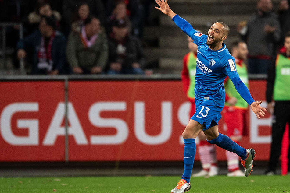 Grund zu feiern gab es für Sam in zwei Jahren beim VfL Bochum nicht all zu viel. In 43 Spielen schoss er magere zwei Tore und legte sechs weitere auf.