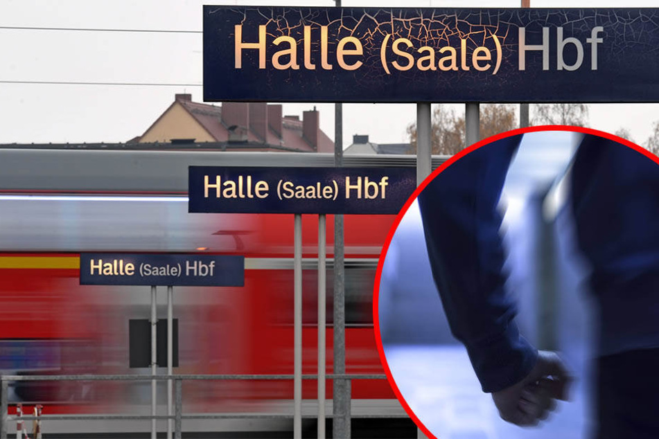 Die Bundespolizei hatte alle Hände voll zu tun mit dem Mann, der im Hauptbahnhof Halle(Saale) randalierte! (Symbolbild)