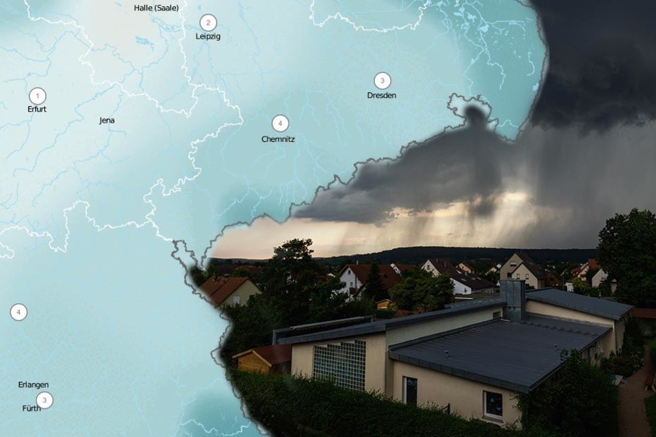 Am Wochenende müssen sich die Deutschen auf Regen und Gewitter einstellen.