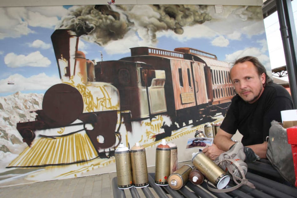 Graffitikünstler Jens "Tasso" Müller ist der bekannteste Sprayer der Region.