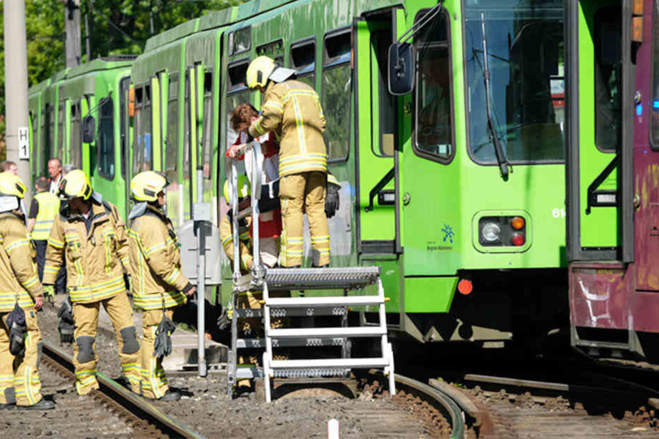 Zwei Stadtbahnen waren in Hannover kollidiert.