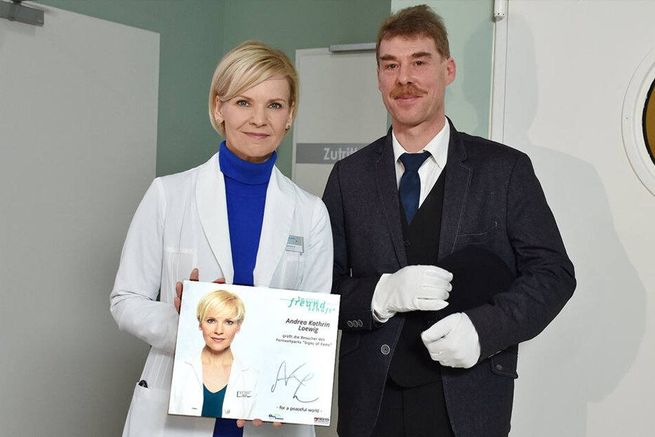Die Serien-Ärztin und der Krankenpfleger: Andrea Kathrin Loewig (52) und Stephan Foltys (49).
