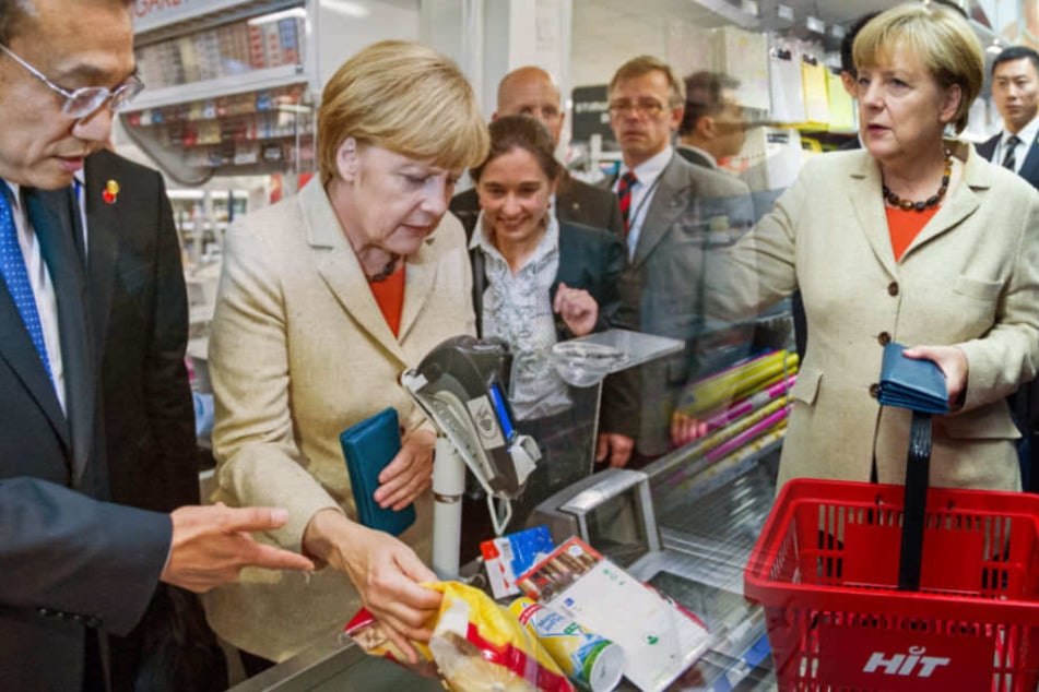 Angela Merkel und der chinesische Ministerpräsident Li Keqiang vor vier Jahren in der Mohrenstraße. (Archivbild)