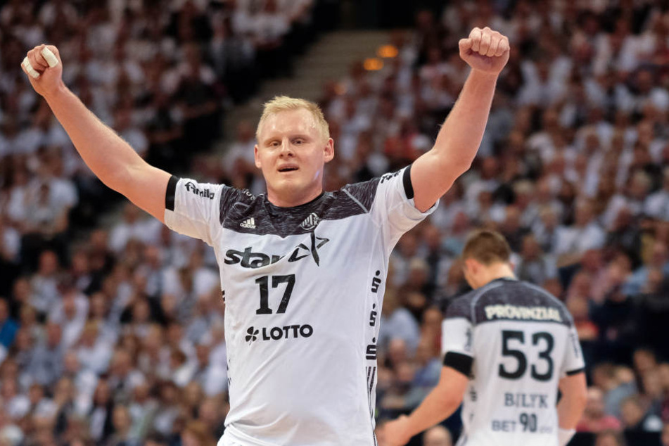 Grund zu Freude: Der Kieler Patrick Wiencek zog mit seinem THW ins Finale ein.