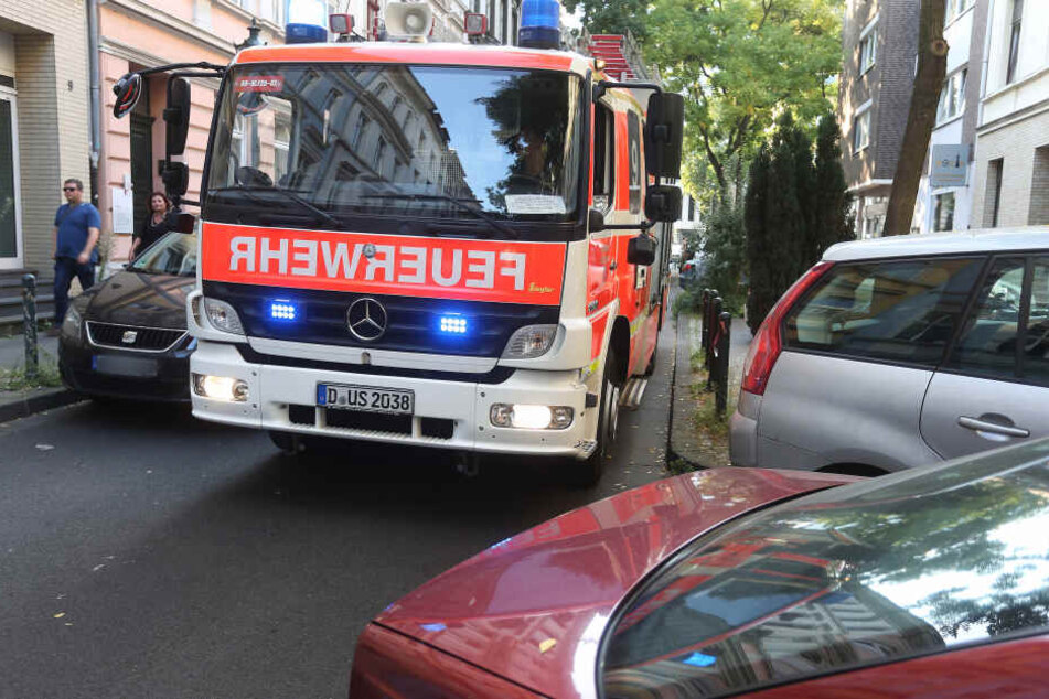 Ein Feuerwehrauto der Düsseldorfer Feuerwehr.