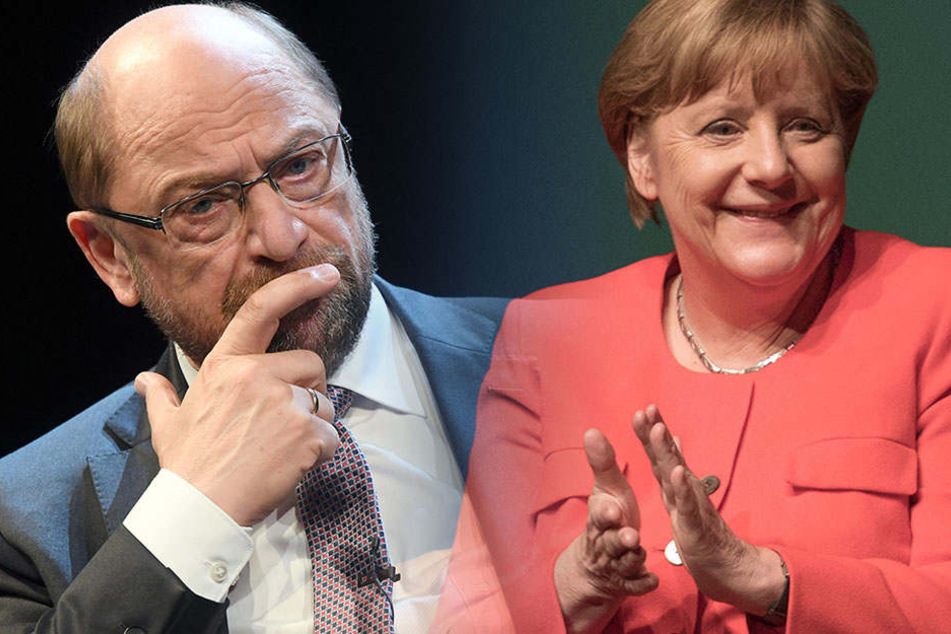Besorgte Mine bei der SPD, Hände klatschen bei der CDU. (Bildmontage)