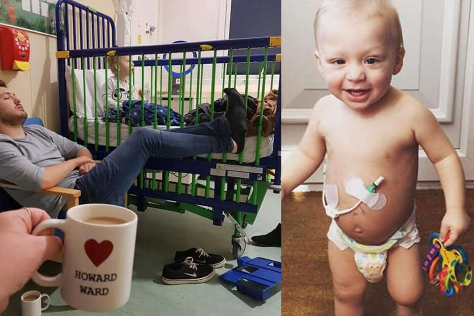 Der kleine Jaxson verbrachte viel Zeit im Krankenhaus.