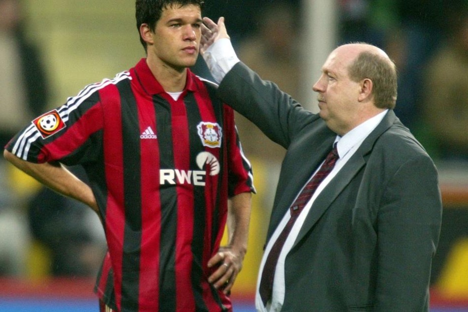 Calmund vor einigen Jahren mit Spieler Michael Ballack.