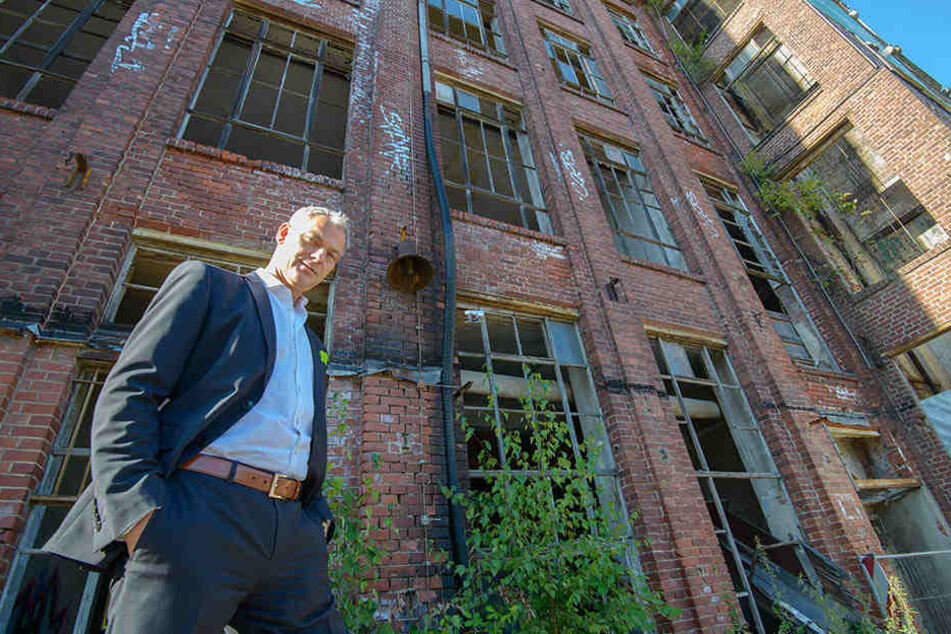 Investor Eckhard Striegele (51) freut sich auf den Ausbau des Pölzig-Areals.
Er ist einer der interessierten Investoren, die scharf auf Chemnitzer Ruinen
sind.