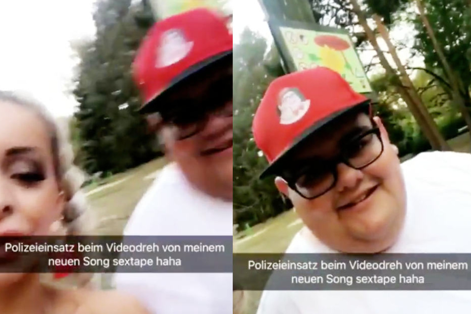 Auch Katjas "Pizzaboy" war beim Videodreh wieder mit von der Partie.