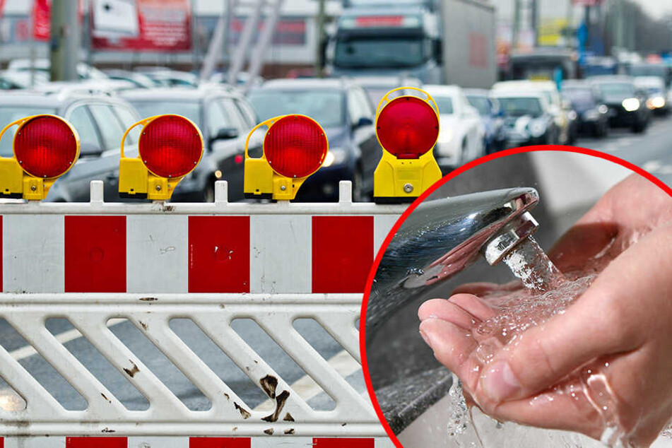 Kein fließendes Wasser in der Grassistraße! Der Abschnitt zwischen Haydn- und Mozartstraße ist abgesperrt. (Symbolbild)